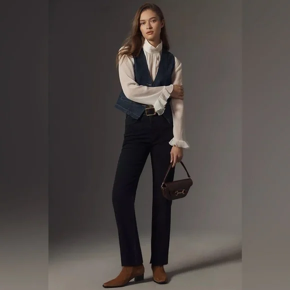 NWT! Anthropologie The Annie High-Rise Straight-Leg Jeans by Pilcro 🐈🦊🎹 - Picture 5 of 10